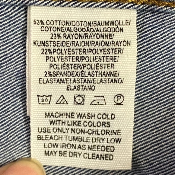 Free People Modern Femme Denim Stretch Mini Skirt Dark Blue Wash A-Line 2 FLAW - Picture 6 of 16